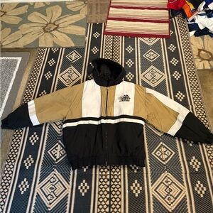 Purdue Boilermakers logo athletic quilted embroidered jacket/coat size XL